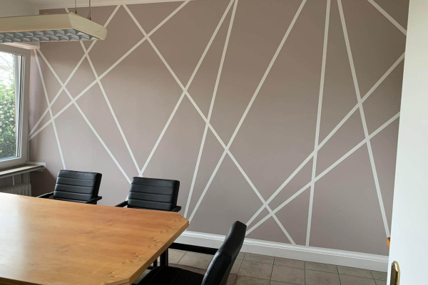 Wand kreativ gestrichen